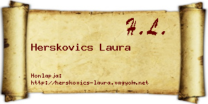 Herskovics Laura névjegykártya