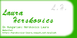 laura herskovics business card